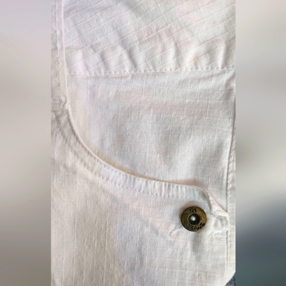 !it Jeans Women's/JR's Cropped White Stretch Capri Jeans Sz7 - Picture 11 of 11